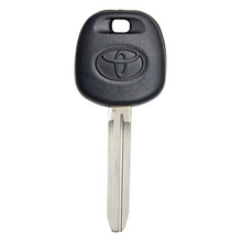 Cargar imagen en el visor de la galería, Toyota Logo &quot;dot&quot; Chip Transponder Key for Select Toyota and Scion Vehicles, Rubber Handle (TOY4-DOT-LOGO)