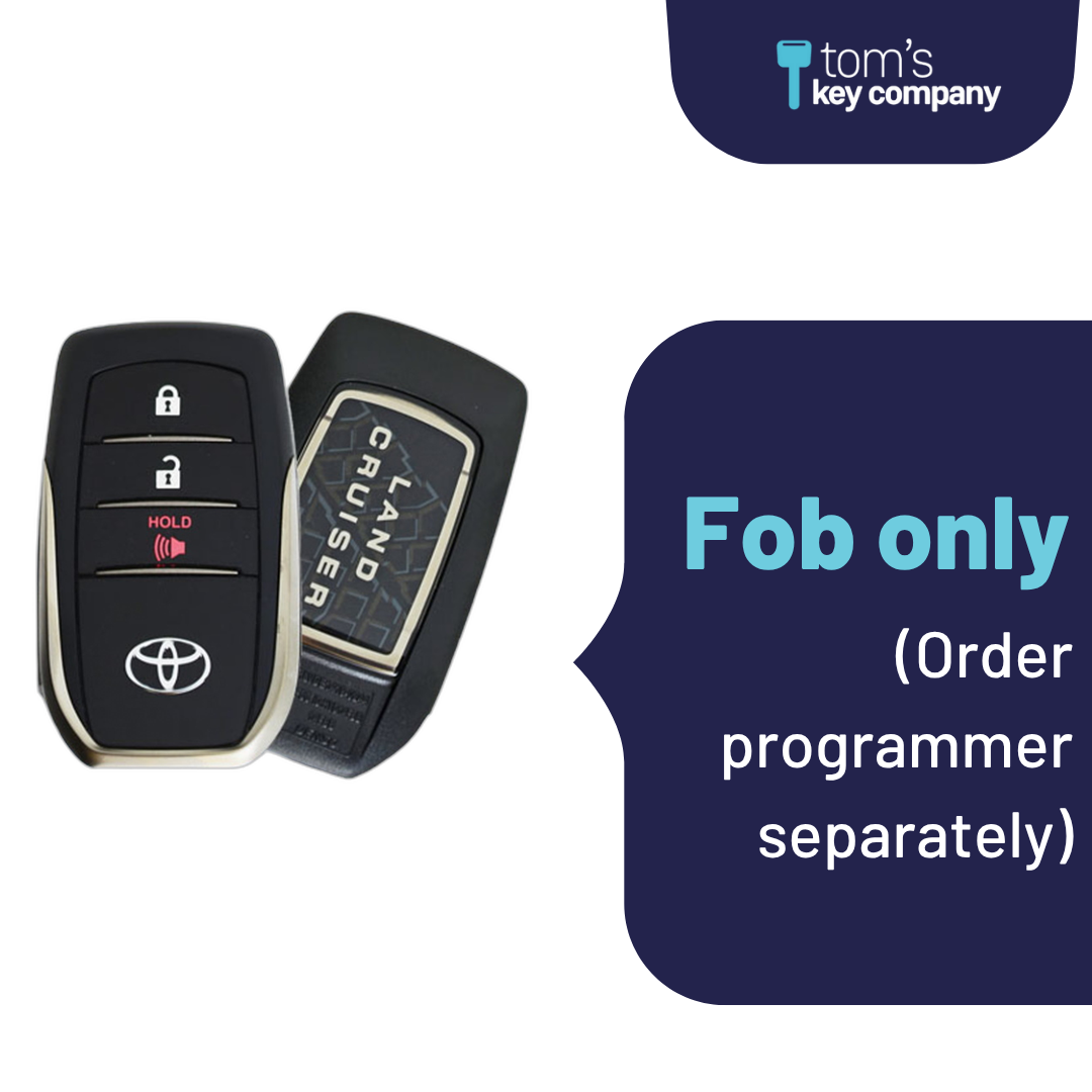 Like New Refurbished 3-Button Smart Key Fob with Lock, Unlock, Panic for Select Toyota Vehicles (TOYSK-3B-293-REF-K)