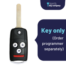 Cargar imagen en el visor de la galería, Acura TL &amp; TSX Aftermarket Keyless Entry Flip Key 4-Button (ACURAFK-TL-TSX-4B-FLP) - Tom&#39;s Key Company