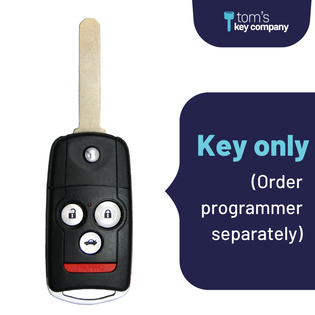 Acura TL & TSX Aftermarket Keyless Entry Flip Key 4-Button (ACURAFK-TL-TSX-4B-FLP) - Tom's Key Company