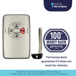 Brand New Aftermarket 4 Button Smart Key Fob for Toyota Avalon (HYQ14AAF-4B-AVALON) - Tom's Key Company