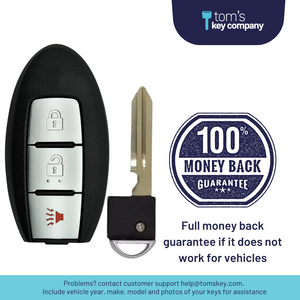 Brand New Aftermarket Smart Key for Select Nissan Vehicles (NISSK-3B-729) - Tom's Key Company