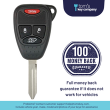 Load image into Gallery viewer, Chrysler, Dodge, &amp; Jeep Key with 4 Button Remote Fob including Trunk Release (OHT692427AA-4B-46-Trunk) - Tom&#39;s Key Company