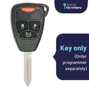 Chrysler, Dodge, & Jeep Key with 4 Buttons Remote Fob - Tom's Key Company