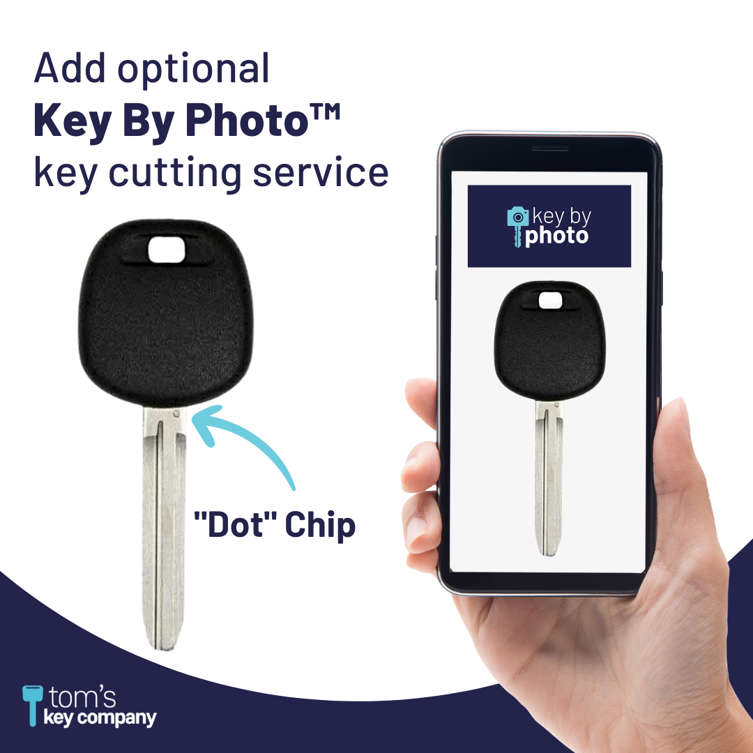"dot" Chip Transponder Key for Select Toyota and Scion Vehicles (TOY4-DOT) - Tom's Key Company