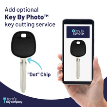 Load image into Gallery viewer, &quot;dot&quot; Chip Transponder Key for Select Toyota and Scion Vehicles (TOY4-DOT) - Tom&#39;s Key Company