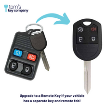 Load image into Gallery viewer, Ford &amp; Lincoln Key and Keyless Entry Remote - 4 Button with Trunk (OUC6000022-4B-T) - Tom&#39;s Key Company