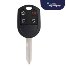 Cargar imagen en el visor de la galería, Ford &amp; Lincoln Key and Keyless Entry Remote - 4 Button with Trunk (OUC6000022-4B-T) - Tom&#39;s Key Company