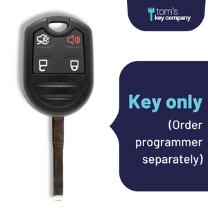 Ford C-Max, Escape, Fiesta, Focus, Transit, & Transit Connect High Security Key and Keyless Entry Remote - 4 Button (OUCD6000022-4B-High-Security) - Tom's Key Company