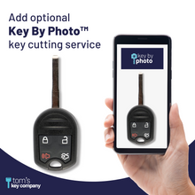 Load image into Gallery viewer, Ford C-Max, Escape, Fiesta, Focus, Transit, &amp; Transit Connect High Security Key and Keyless Entry Remote - 4 Button (OUCD6000022-4B-High-Security) - Tom&#39;s Key Company