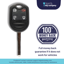Load image into Gallery viewer, Ford C-Max, Escape, Fiesta, Focus, Transit, &amp; Transit Connect High Security Key and Keyless Entry Remote - 4 Button (OUCD6000022-4B-High-Security) - Tom&#39;s Key Company