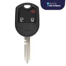 Load image into Gallery viewer, Ford Key and Keyless Entry Remote - 3 Button (OUCD6000022-3B) - Tom&#39;s Key Company