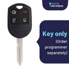 Load image into Gallery viewer, Ford Key and Keyless Entry Remote - 4 Button with Trunk (OUC6000022-4B-T) - Tom&#39;s Key Company