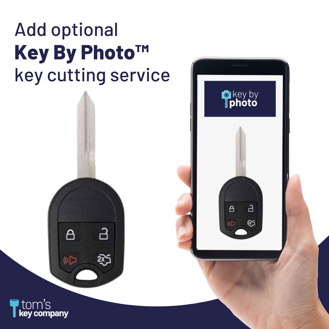 Ford Key and Keyless Entry Remote - 4 Button with Trunk (OUC6000022-4B-T) - Tom's Key Company