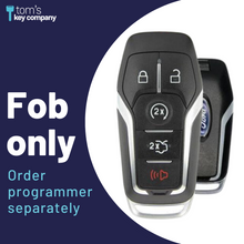 Cargar imagen en el visor de la galería, Ford OEM Logo 5-Button Smart Key with Remote Start and Trunk Release (FORSK-TRS-5B-OEM-TMB-LOGO) - Tom&#39;s Key Company