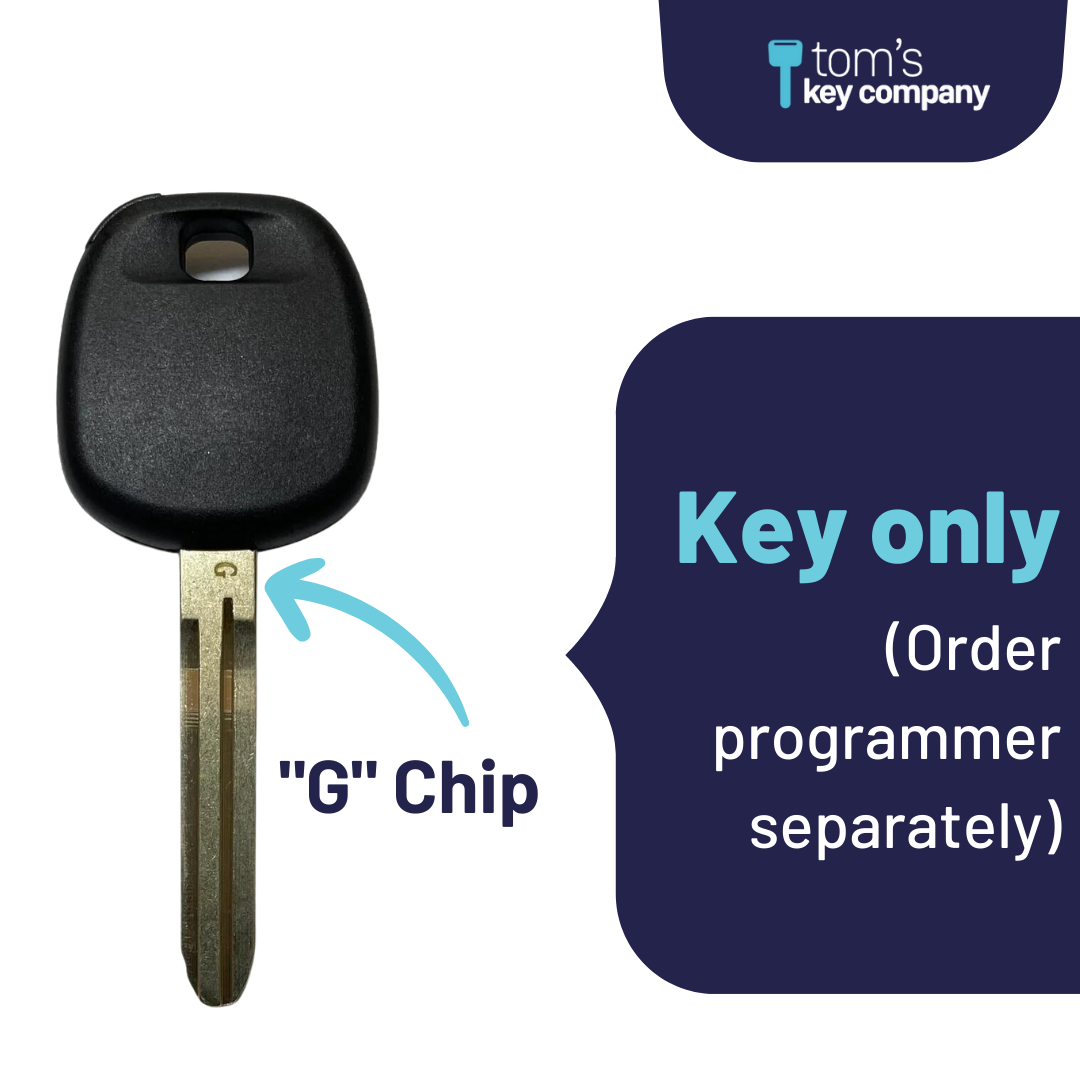 "G" Chip Transponder Key for Select Toyota Vehicles (TOY4-G) - Tom's Key Company