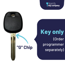Cargar imagen en el visor de la galería, &quot;G&quot; Chip Transponder Key for Select Toyota Vehicles (TOY4-G) - Tom&#39;s Key Company