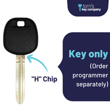 Cargar imagen en el visor de la galería, &quot;H&quot; Chip Transponder Key for Select Toyota Vehicles (TOY8-H) - Tom&#39;s Key Company