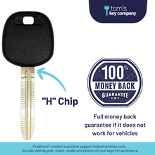 Load image into Gallery viewer, &quot;H&quot; Chip Transponder Key for Select Toyota Vehicles (TOY8-H) - Tom&#39;s Key Company