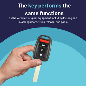 Honda Accord 2013-2015 & Honda Civic 2014-2015 Key and Keyless Entry Remote - 4 Button (MLBHLIK6-1T-4B) - Tom's Key Company