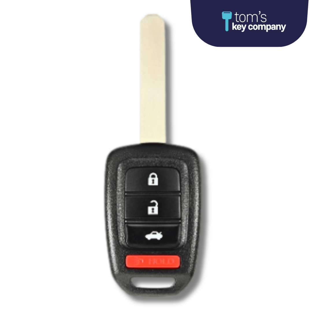 Honda Accord 2013-2015 & Honda Civic 2014-2015 Key and Keyless Entry Remote - 4 Button (MLBHLIK6-1T-4B) - Tom's Key Company