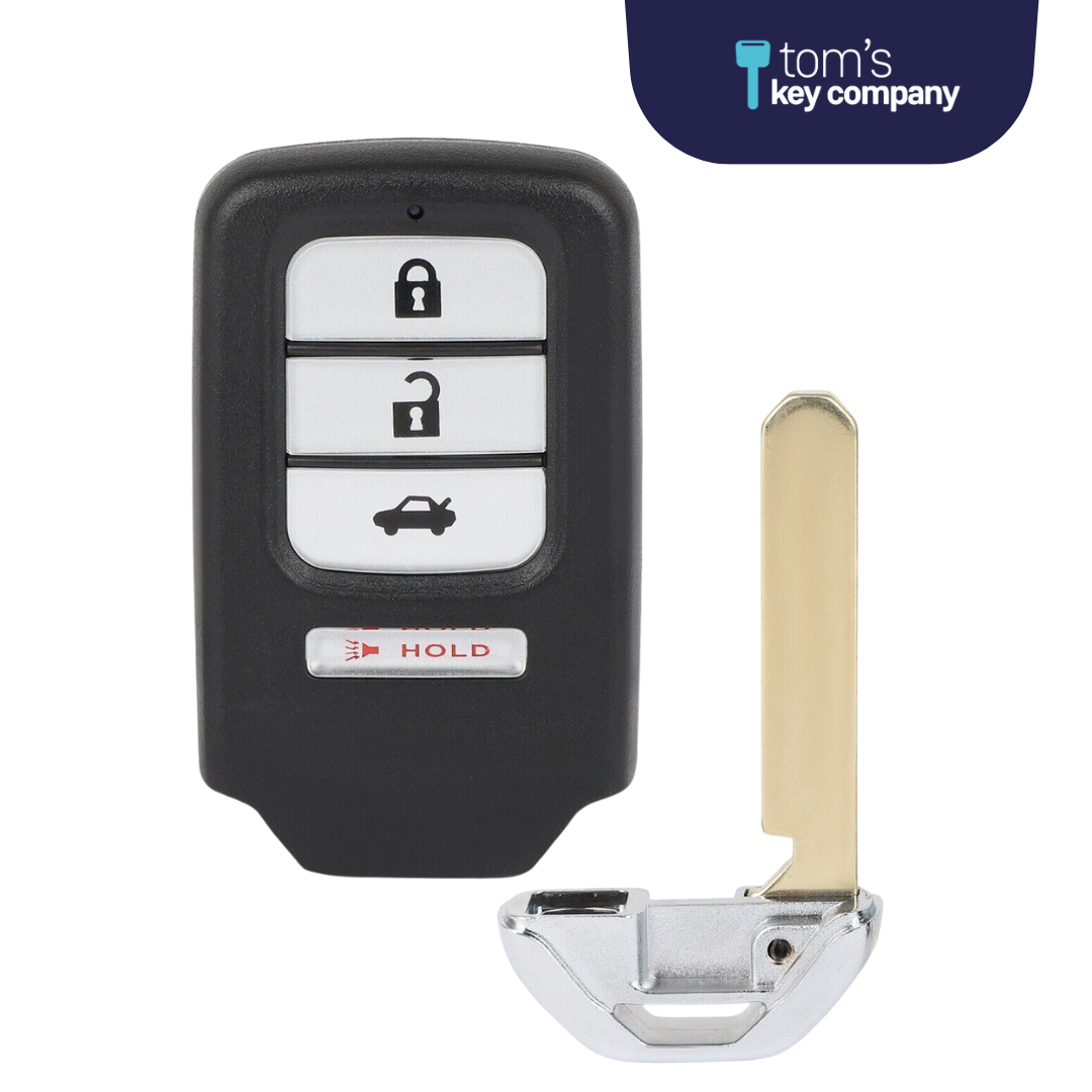 Honda Accord, Civic, & CR-V 4-Button Smart Key with Trunk Release (HONSK-4B-ACJ932HK1210A) - Tom's Key Company