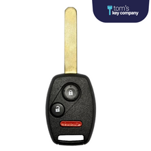Cargar imagen en el visor de la galería, Honda Accord Crosstour 2010-2012, CR-V 2007-2013, CR-Z 2011-2015, Fit 2009-2013 &amp; Insight 2010-2014 - Key and Keyless Entry Remote - 3 Button (MLBHLIK-1T-3B) - Tom&#39;s Key Company
