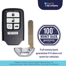 Cargar imagen en el visor de la galería, Honda Civic &amp; Pilot 5-Button Smart Key with Remote Start and Trunk Release (HONSK-5B-TRS-KR5V2X) - Tom&#39;s Key Company