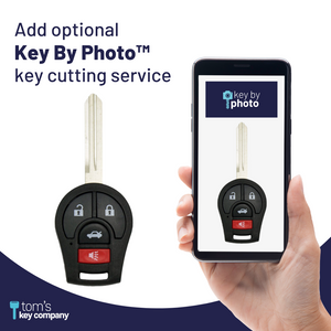 Nissan 4 Button Remote Head Key for Select Nissan Vehicles (CWTWB1U751-4B) - Tom's Key Company