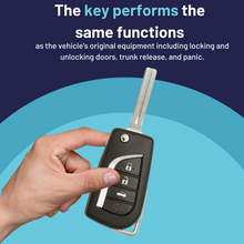 Cargar imagen en el visor de la galería, Refurbished Toyota LOGO Camry Keyless Entry Remote Key (&quot;H&quot; Chip Key with 4 Button Remote Flip Key) HYQ12BFB-4B-H-FLP-LOGO-REFURB - Tom&#39;s Key Company