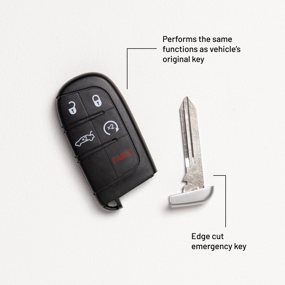 Kit de clé simple, clé de voiture avec télécommande et installateur EZ,  outil de programmation de clé compatible avec Dodge, Jeep, programmeur de  clés et une clé avec clavier à distance à