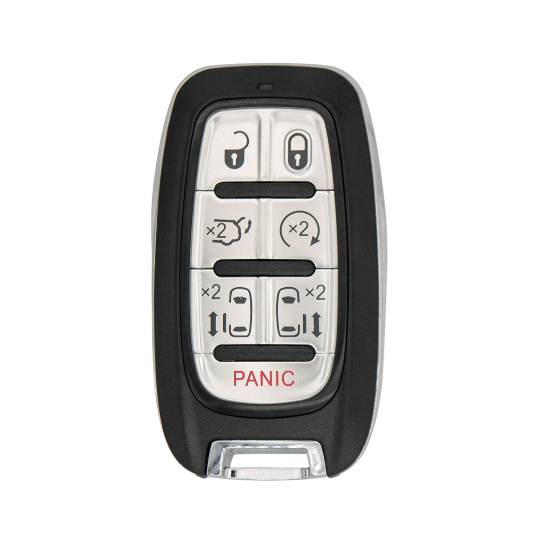 Brand New Aftermarket 7-Button Smart Key Fob with Remote Start, Trunk Release, Left and Right Sliding Doors for Select Chrysler Vehicles (CDJ-7B-5900)