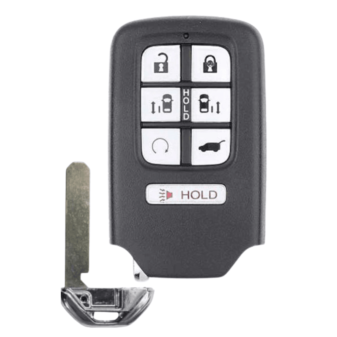 Brand New Aftermarket 7-button Smart Key with Sliding Doors and Hatch Release Features for Honda Odyssey (HONSK-7B-KR5V2X)