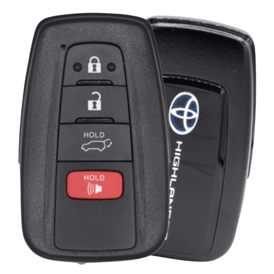 Brand New OEM Smart Key FOB 4 Button with Hatch Release for Toyota Highlander - (HYQ14FBC-4B-HR-HIGHLANDER)