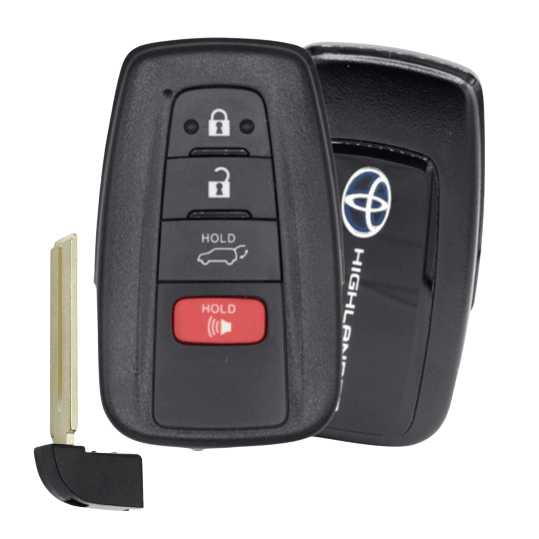 Brand New OEM Smart Key FOB 4 Button with Hatch Release for Toyota Highlander - (HYQ14FBC-4B-HR-HIGHLANDER)