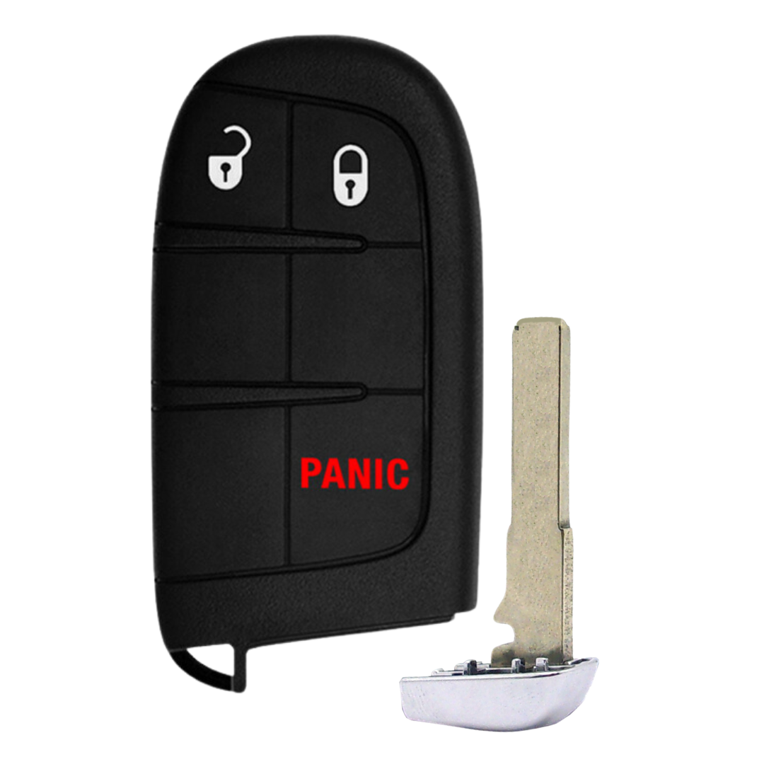 Brand New Aftermarket Smart Key 3-Button for Select Jeep Vehicles - PBC (JEEPSK-3B-COMPASS-TMB)