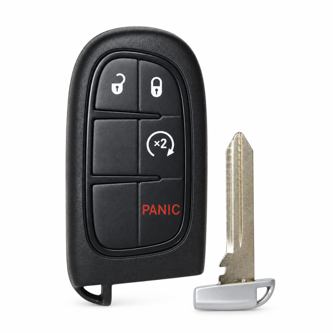 Brand New Aftermarket Smart Key 4-Button with Remote Start for Select Jeep Vehicles