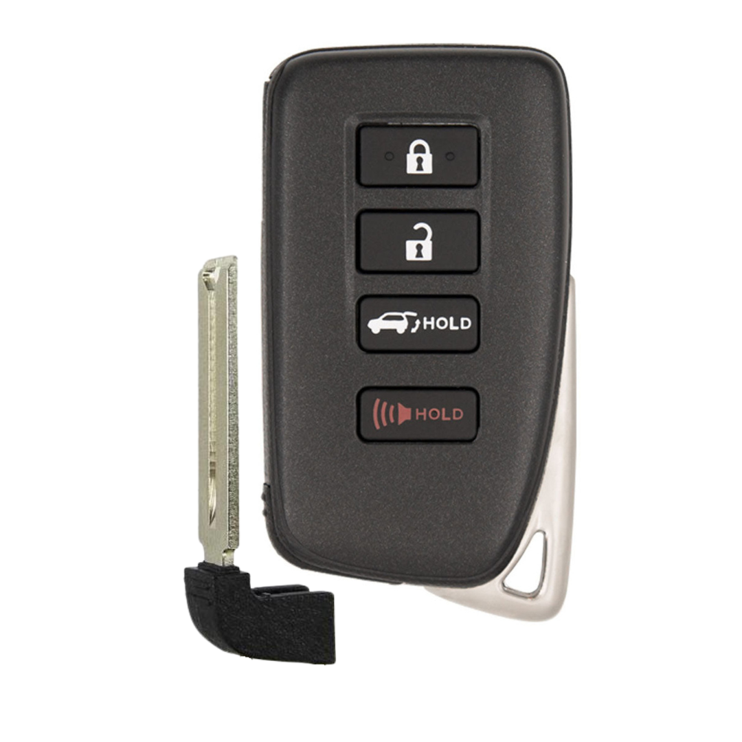 Brand New Aftermarket 4 Button Smart Key "G" Board with Hatch Release for Select Lexus Vehicles (LEXUS-HYQ14FBB-4B-HATCH-G-FOB)