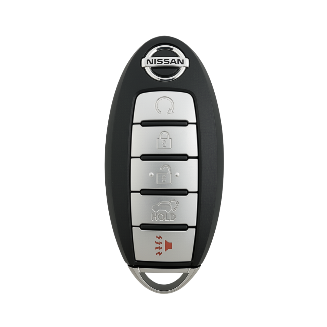 Like New Refurbished OEM 5 Button Smart Key with Hatch Release & Remote Start for Select Nissan Rogue Vehicles