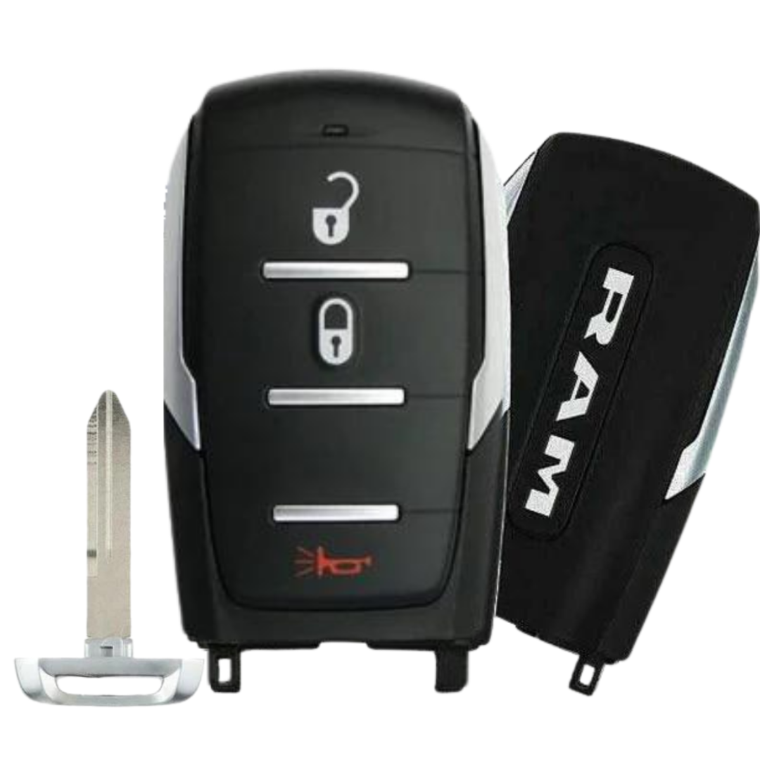 Brand New OEM 3 Button Smart Key for Select RAM Vehicles (RAMSK-3B-OHT-TRUCKS)