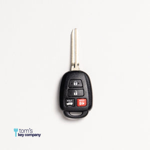 Toyota Camry & Corolla Key and Remote ("H" Chip Key with 4 Button Keyless Entry Remote FOB) - Tom's Key Company