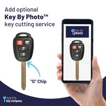 Cargar imagen en el visor de la galería, Toyota Camry Key and Remote (&quot;G&quot; Chip Key with 4 Button Keyless Entry Remote FOB) HYQ12BEL-4B-G (HYQ12BDM) - Tom&#39;s Key Company