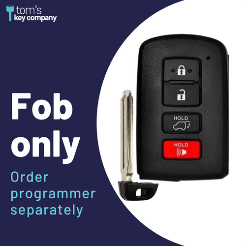 Toyota Highlander Sequoia Smart Proximity Key, Push Button Start Keyless Remote FOB (HYQ14FBA-4B-AG2110-FOB) - Tom's Key Company