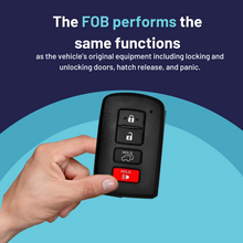 Load image into Gallery viewer, Toyota LOGO Highlander Smart Proximity Key, Push Button Start Keyless Remote FOB with Emergency Key (HYQ14FBA-4B-AG2110-FOB-LOGO) - Tom&#39;s Key Company