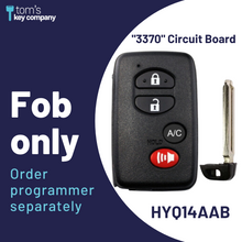 Load image into Gallery viewer, Toyota Prius 2010-2011 4-Button Smart Key FOB (HYQ14AAB-4B/AC-E-3370-FOB) - Tom&#39;s Key Company