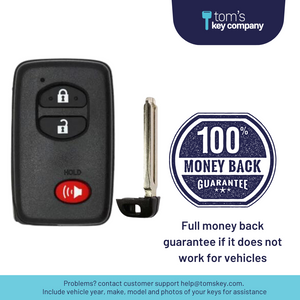 Toyota RAV4 Smart Key FOB/ 3 Button (E-Board 3370, HYQ14AAB / HYQ14AEM) (HYQ14AAB-3B-E-3370-FOB) - Tom's Key Company