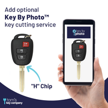 Cargar imagen en el visor de la galería, Toyota Tacoma Key and Remote (&quot;H&quot; Chip Key with 3 Button Remote)/GQ452T-3B-H - Tom&#39;s Key Company