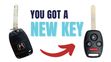 Load image into Gallery viewer, 4 Button Honda and Acura Key w/ Remote Fob Repair Kit w/ Key By Photo Cutting Service (HON-REPAIR-DS-82) - Tom&#39;s Key Company