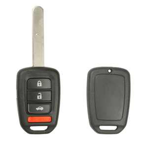 4 Button Honda CR-V, Crosstour Key w/ Remote Fob Repair Kit w/ Key By Photo Cutting Service (HON-REPAIR-RCTNGL-4B-1T/A) - Tom's Key Company