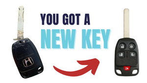5 Button Honda Key w/ Remote Fob Repair Kit w/ Key By Photo Cutting Service (HON-REPAIR-ODY-82) - Tom's Key Company